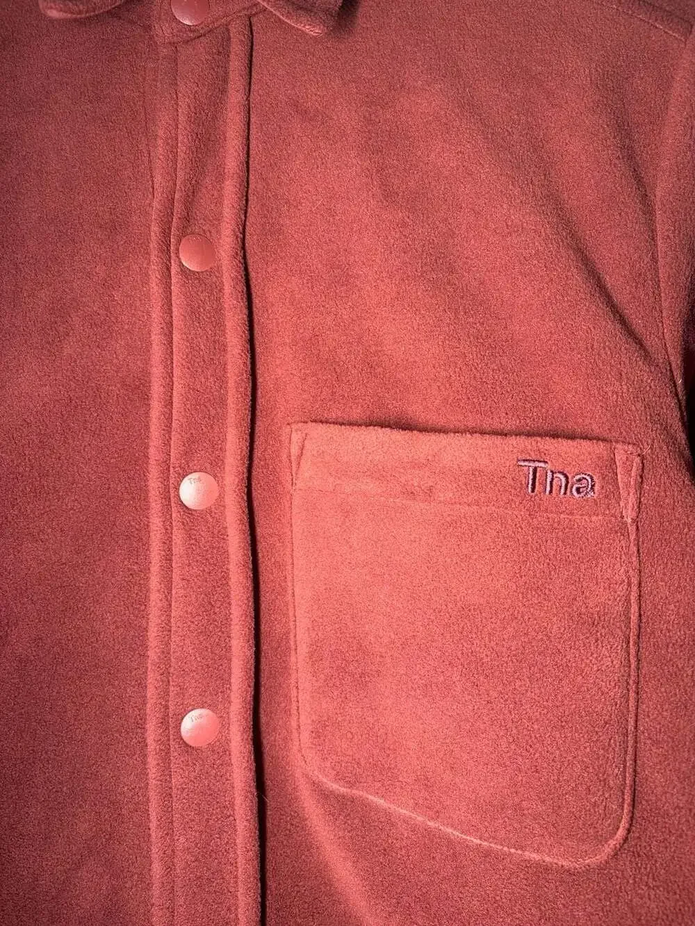 Tna Polar Fleece Button-Up Shirt Jacket - Picture 3 of 7